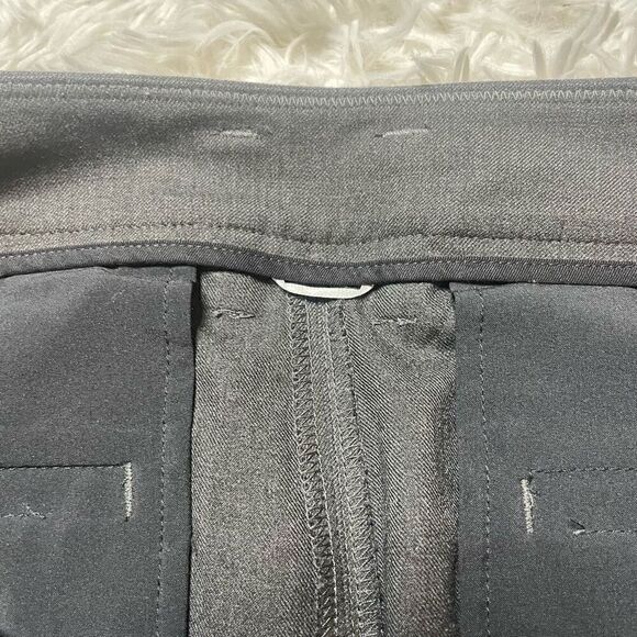 Kit and Ace Womens Crop Dress Pants Black Size 35x24 Trousers Gold Zipper Detail - Picture 9 of 12